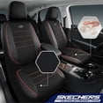 thumbnail image 2 of Fundas de asiento de coche Skechers de espuma viscoelástica refrigeradas por aire, color rojo, 2 of 7
