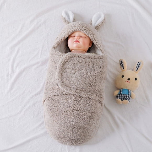 Xihbxyly Manta para Bebé, Suave y Cálida, Diseño de Conejito, Paquete de Guardería de Forro Polar Personalizado, Regalo Acogedor para Recién Nacidos, Ideal para Navidad y Ocasiones Especiales, Talla