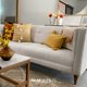 thumbnail image 4 of Sofa Bolivar Tela Curri Rojo, 4 of 4