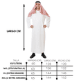 thumbnail image 2 of Disfraz Jeque Arabe Clasico Fx Costumes con Barba para Adulto Hombre Talla Standard, 2 of 6