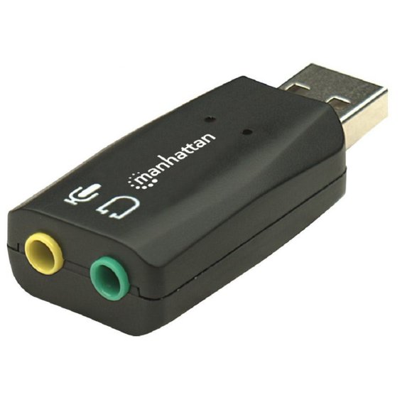 Adaptador Manhattan Adaptador de audio USB 2.0 Macho/hembra 150859
