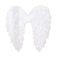 thumbnail image 1 of Alas de ángel Alas de hada de ángel Alas de plumas lindas para vestir con correas elásticas Niños, 1 of 7