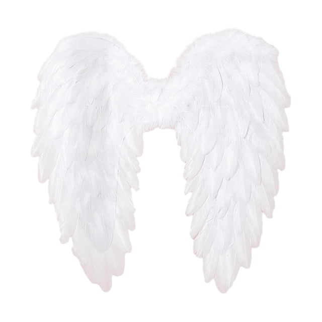 Alas de ángel Alas de hada de ángel Alas de plumas lindas para vestir con correas elásticas Niños