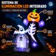 thumbnail image 3 of Inflable Halloween Calabaza Esqueleto 2.40m Fantasma Luz Led, 3 of 8