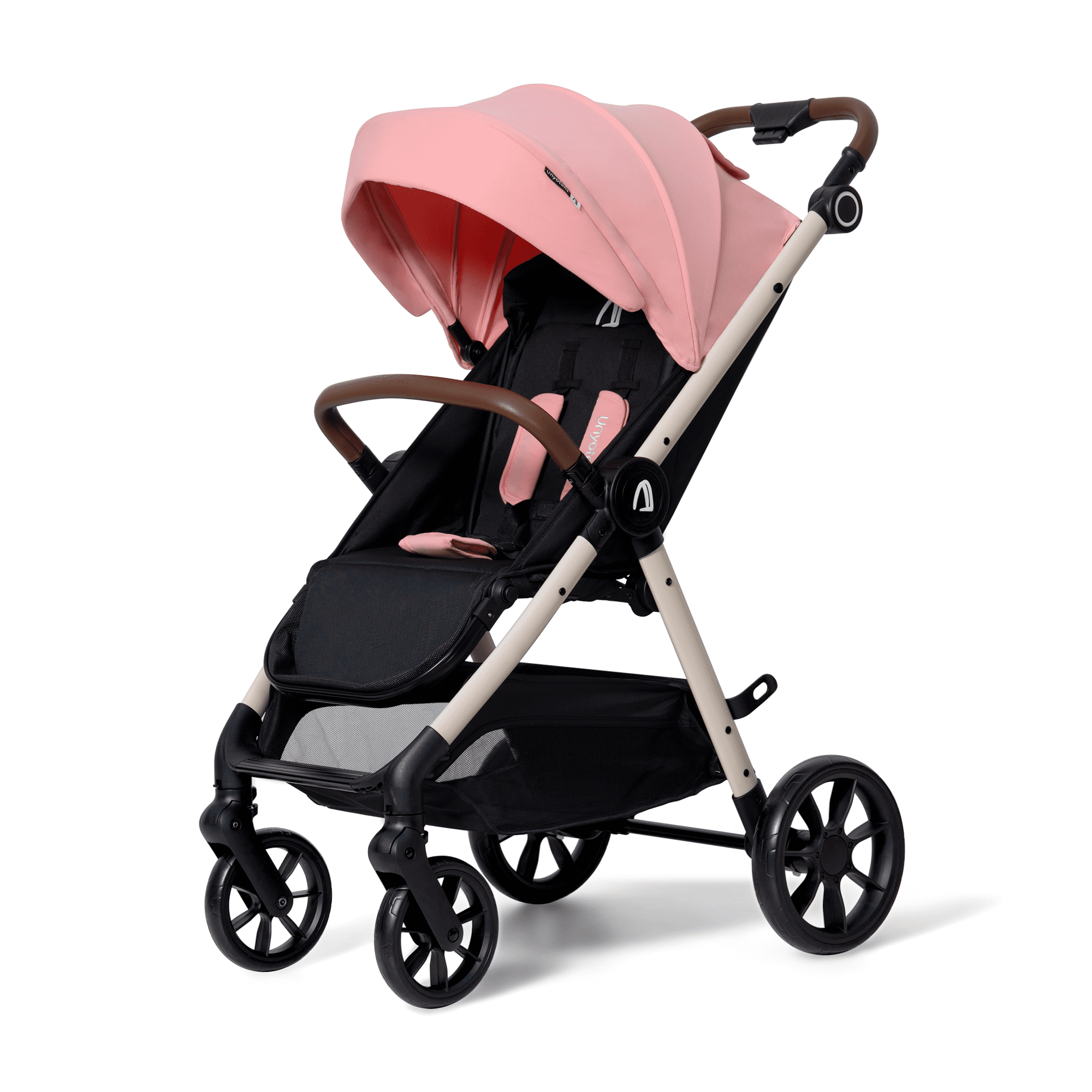 Carriola Para Bebé UNYOTONS ligera, portatil y Reclinable de paseo Rosa