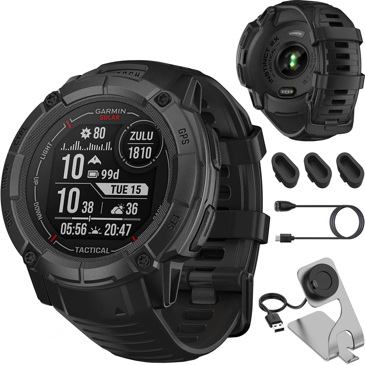 Reloj inteligente GPS Garmin Instinct 2X Solar Tactical Edition