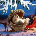 thumbnail image 4 of Adornos navideños Chopper de 8 cm con diseño de animales del bosque, para árbol de Navidad, regalo navideño, decoración colgante, decoración de jardín, decoración navideña y de Halloween., 4 of 6