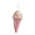 thumbnail image 4 of Adornos para árbol de Navidad, decoraciones navideñas, bricolaje, lindo y dulce adorno para árbol de Navidad. Helado rosa, 4 of 9