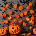 thumbnail image 4 of Decoraciones de Halloween, adornos de Halloween, regalos de Halloween, decoración del Día de Muertos, bola de simulación, crisantemo, flor falsa, palitos de ratán, ratán de plástico., 4 of 8