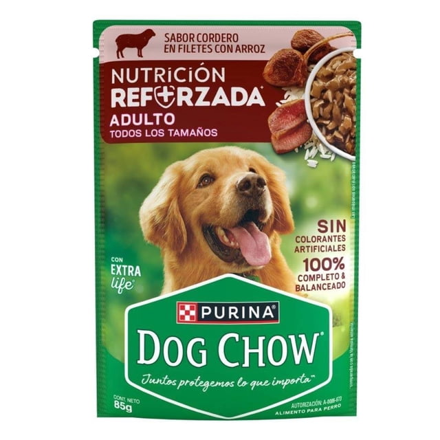 Alimento húmedo para perro Purina Dog Chow Adulto Cordero 85g