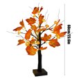 thumbnail image 3 of Decoraciones de Halloween Halloween arce árbol Harvests festival árbol luces LED amarillo arce hoja interior decoración luces fiesta evento festivo Ambience decoración escena luminoso árbol, 3 of 5