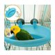 thumbnail image 3 of Mini Bañera De Plástico Para Pájaros Con Espejo azul, 3 of 4