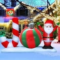 thumbnail image 1 of Xihbxyly Bola Navideña Inflable de 60 Cm para Exteriores, Pvc Resistente, Resistente a La Intemperie, Acabado Vibrante, Ideal para Patio o Porche, con Diseño de Papá Noel o Ladrón Navideño, para Deco, 1 of 2