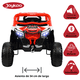 thumbnail image 3 of Montable Electrico para Niños Mini 4x4 Bluetooth Luz Sonido Batería 12v - Rojo, 3 of 7