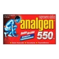 thumbnail image 1 of Analgen doble acción 550 mg 12 tabletas, 1 of 3