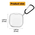 thumbnail image 4 of Funda de TPU para auriculares inalámbricos con mosquetón compatible con Galaxy Buds Pro/Live, 4 of 6