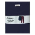 thumbnail image 1 of Pijama George para Caballero Set Playera Manga Larga con Pantalón Estampado Cuadros Marino Talla G 2 Piezas., 1 of 4