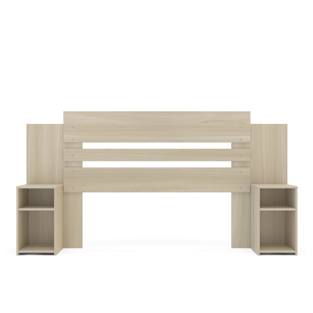Recámara Matrimonial Mobi Modelo Verona Color Legno Salinas con 2 Burós Integrados
