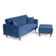 thumbnail image 5 of Sofá Cama Modular Reversible de Lino Azul Modelo Avocata Makora, 5 of 6