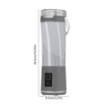 thumbnail image 3 of CaiYueKe USB Rechargeable Portable Juicer Blender Personal Smoothie Maker Travel Handheld Blender for Fruits Vegetables Shakes Protein Mixing Electric Blender Cup with Lid, 3 of 7