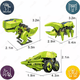 thumbnail image 4 of Dinosaurio Robot Solar Juguetes De Robot Solar Para Niños Verde, 4 of 5