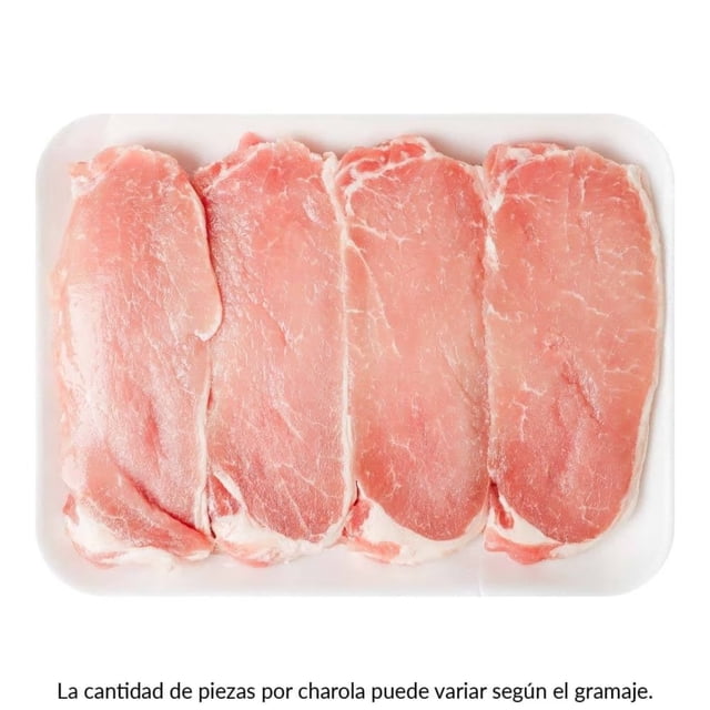 Medallón de lomo de cerdo por kg peso aprox por charola 600 a 700 g