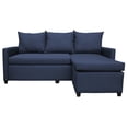 thumbnail image 3 of Sala Esquinera Modular El Bazar Store Vancouver Azul Marino 175x130 cm Sofa Lado derecho ó izquierdo Económica, Tela Lino, 3 of 7