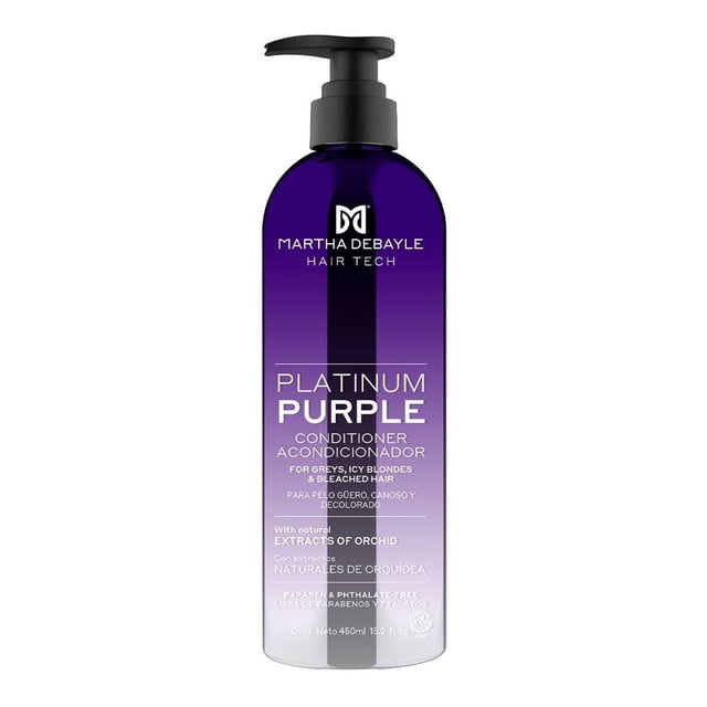 Acondicionador Martha Debayle platinum purple 450 ml
