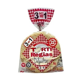 Tortillas TortiRegias de maíz amarillas delgaditas 50 pzas
