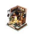 thumbnail image 4 of Casa de muñecas en miniatura hecha a mano, rompecabezas 3D con luces LED, decoración de escritorio Estilo A, 4 of 9