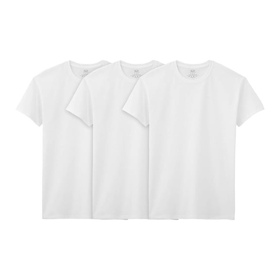 Playera Interior Fruit Of The Loom para Hombre, Cuello Redondo 3 Piezas Blanco Talla 2EG