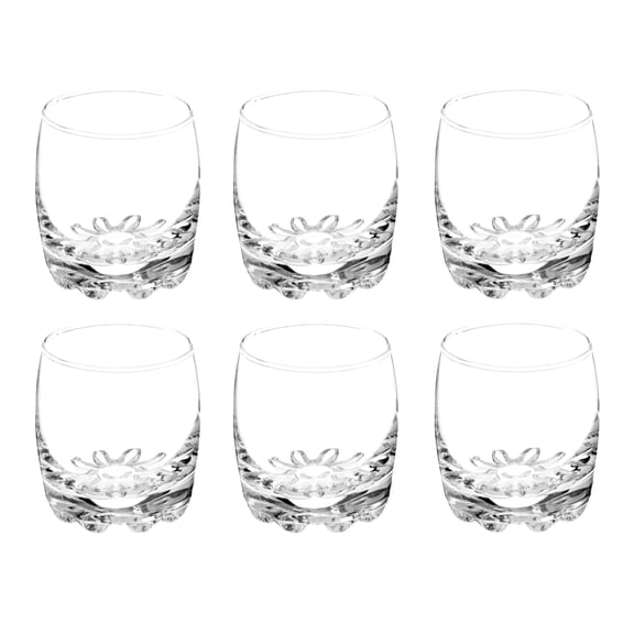 Set 6 Vasos Tequileros Shot Caballito Chupito Muela Vidrio De 70 ml