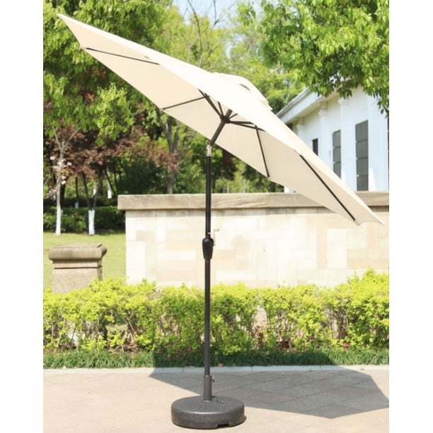Sombrilla EKE LIFE HOME para Jardín y Terraza con Inclinación Ajustable y Manivela | Protección Solar y de lluvia, para Exterior