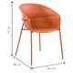 thumbnail image 2 of Silla de Exterior Gila Terracota Kessa Muebles, 2 of 3