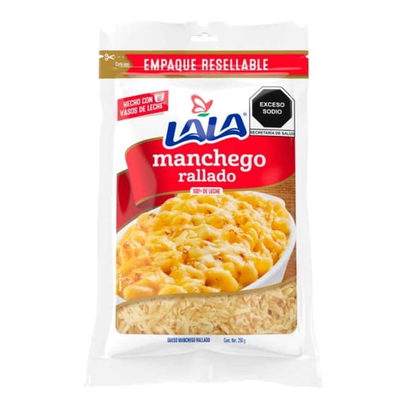 Queso Rallado Manchego Lala 250 g