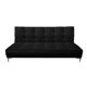 thumbnail image 1 of Sofa Cama Reclinable El Bazar Store Zeus Negro Terciopelo Futon 3 posiciones Abotonado Sala, 1 of 6