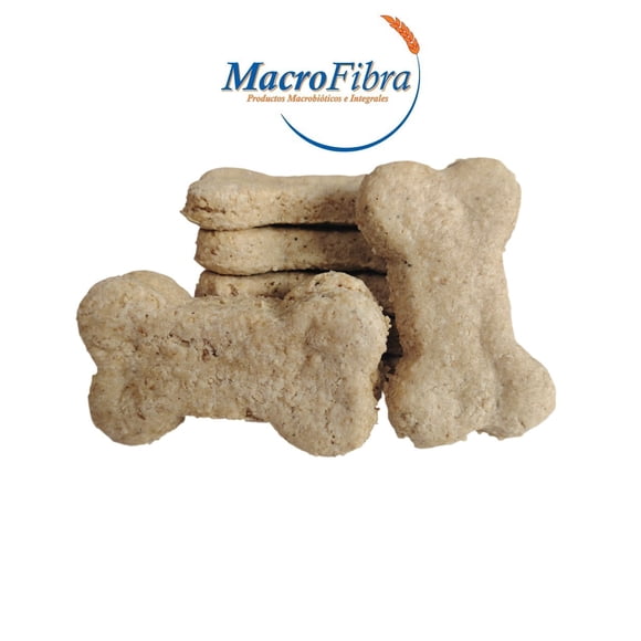 Galletas para Perros Cacahuate Avena Amaranto Macrofibra Integral Alto en Fibra sin Azucar sin Gluten sin Lactosa Macrobiotico E Integral 3 Paq c/10 Pzas