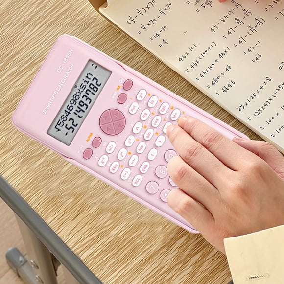 pstuiky Calculadoras científicas de escritorio para estudiantes calculadora científica de 240 funciones 2 líneas 10+2 dígitos calculadora matemática de escritorio para la escuela.