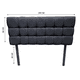 thumbnail image 4 of Cabecera El Bazar Store Linq Individual Negro, ajuste de altura El Bazar Store Moderna abotonada, 4 of 4