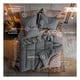 thumbnail image 2 of Set Edredón King Size + Funda De Almohada + Sábanas 7 Pzas Real Textil Gris - Tabaco, 2 of 8