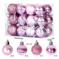 thumbnail image 2 of Xihbxyly Bolas de Navidad para Árbol, Adornos Colgantes Galvanizados, Bolas de Plástico con Purpurina, Juego de 24 Piezas, Diseño Irrompible, Decoración Navideña Multiusos, Hogar, Fiesta, Boda, 3 Cm, 2 of 4