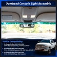 thumbnail image 2 of Luz de consola superior Unique Bargains con LED para Dodge Ram 1500 1999-2001 y Ram 2500 3500 1999-2002 con estuche para gafas, 2 of 7