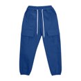 thumbnail image 4 of Pantalones cargo niños, casuales duraderos, múltiples bolsillos, cintura ajustable, tela elástica suave, outdoor, negro, tallas 3-4 a 11-12 años., 4 of 4