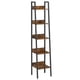thumbnail image 2 of VASAGLE - Librero de 5 niveles, estante estrecho, 11.8 x 13.3 x 66.9 pulgadas, estante de escalera para oficina en casa, sala de estar, dormitorio, cocina, color marrón rústico y negro tinta, 2 of 5