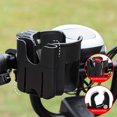 thumbnail image 1 of Portavasos universal con soporte para teléfono | Soporte 2 en 1 para botella y teléfono móvil, ideal para cochecito, silla de ruedas, scooter, cinta de correr y más | Abrazadera ajustable de 360, 1 of 3