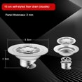 thumbnail image 4 of Floor Drain Stainless Steel Deant Floor Drain Shower Water Filter Cover Bathroom Fixture Accessory And Part Replacement, 4 of 11