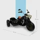 thumbnail image 3 of Moto electrica para niño y niña montable chopper con copiloto y musica color negro, 3 of 5