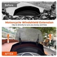 thumbnail image 4 of Parabrisas De Motocicleta Ajustable Parabrisas Ajuste Universal, 4 of 7
