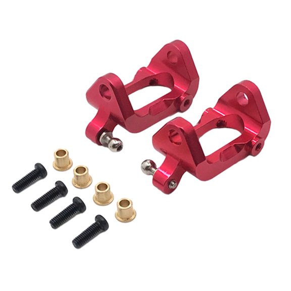 Portador de cubo C de aleación de aluminio Bewildely para coche de Control remoto 1/18 Wltoys A949 rojo