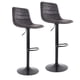 thumbnail image 5 of Sillas Altas para Barra de Cocina con Altura Ajustable Bancos Desayunador Elegante para Decoración del Hogar Fabricado 100% Poliéster y Tejido Transpirable Set de 2 Sillas Negro, 5 of 6